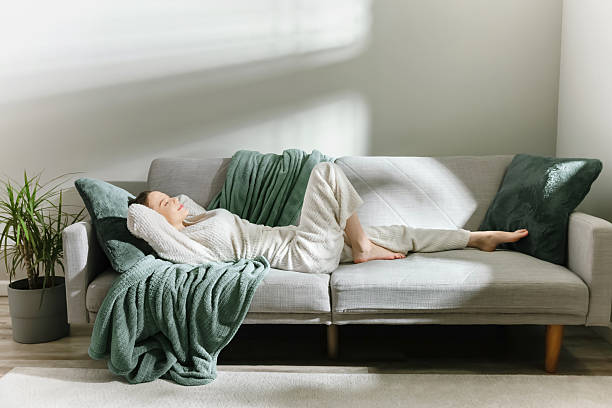 Peaceful moment of rest during a workday